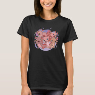 Cute Axolotls Animal Mexican Salamander Amphibian T-Shirt
