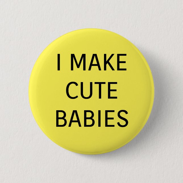 Cute Babies 2 Inch Round Button (Front)