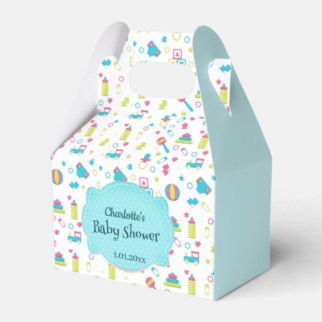 Cute Baby Accessories Favour Boxes (Front Side)