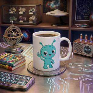 Cute Baby Alien Space Monster Coffee Mug