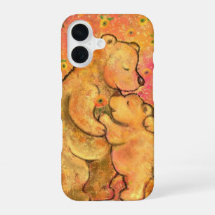 Cute Baby and Mom Bears iPhone Case