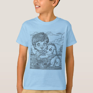 cute baby and pet kids T Shirt, gift idea T-Shirt