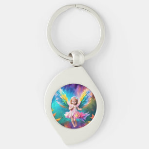 Cute Baby Angel Wings Art-38424 Keychain