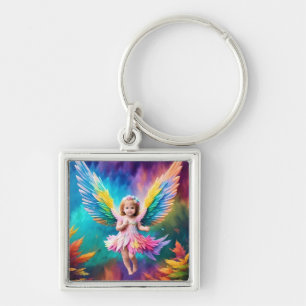 Cute Baby Angel Wings Art-38424 Keychain