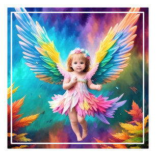 Cute Baby Angel Wings Art-38424 Photo Print