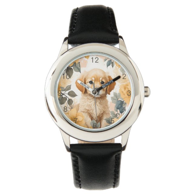 Cute Baby Animals | Golden Retriever Puppy  Watch (Front)