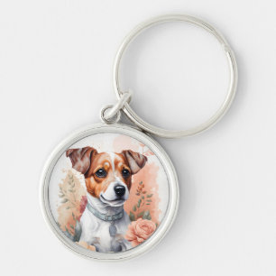 Cute Baby Animals Jack Russell Terrier Puppy Keychain