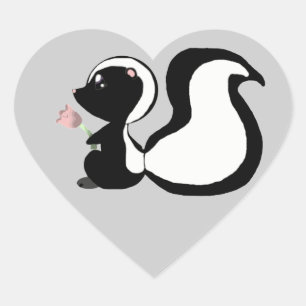 Cute Baby Animals Skunk Stickers/Envelope Seals