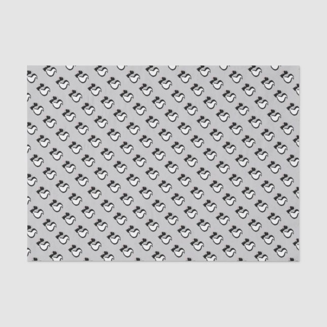 Cute Baby Animals Skunk Tissue Paper (Front)