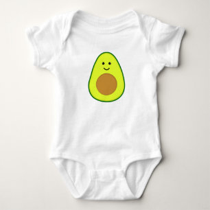 Cute Baby Avocado Kawai Bodysuit