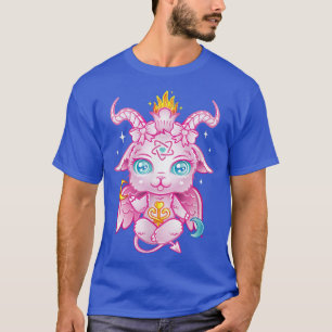 Cute Baby Baphomet Pink Pastel Goth Kawaii Demon  T-Shirt