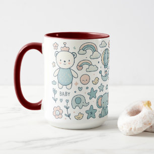 Cute Baby Bear Crown Mug