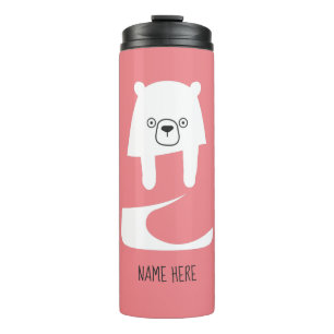 CUTE BABY BEAR Dad Mom Daughter Son Family Thermal Tumbler