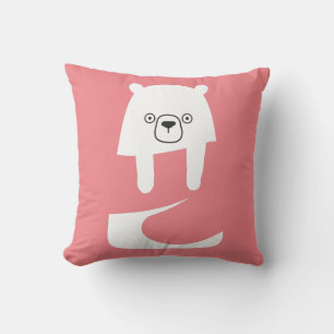 CUTE BABY BEAR Dad Mom Daughter Son Family Throw Pillow