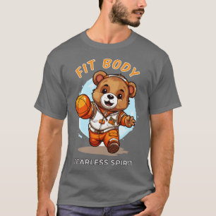 Cute baby bear playing basketball T-Shirt