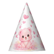 Cute Baby Bears Pink Birthday Pastel