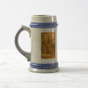 Cute baby big eye gryphon scratching post fantasy beer stein