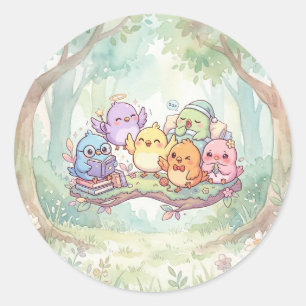 Cute Baby Bird Friends Sticker