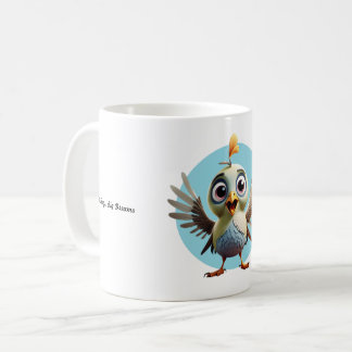 Cute baby bird mug