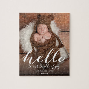 Cute Baby Birth Announcement Jigsaw Puzzle