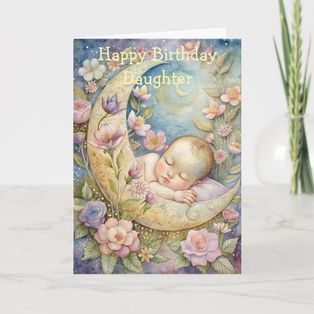 Cute Baby Birthday Card (Front)