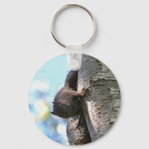 Cute Baby Black Squirrel Keychain