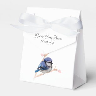 Cute Baby Blue Jay Baby Shower Favor Box
