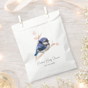 Cute Baby Blue Jay Baby Shower Favour Bag
