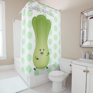 Cute baby bok choy cartoon illustration