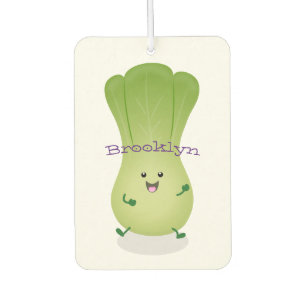 Cute baby bok choy cartoon illustration air freshener