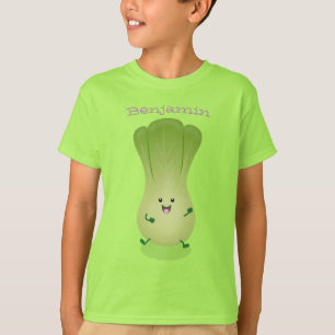 Cute baby bok choy vegetable cartoon personalized T-Shirt