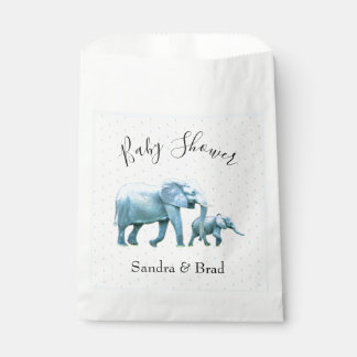 Cute Baby boy blue Elephants Baby Shower Favour Bag