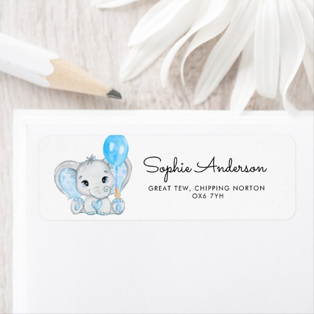 Cute Baby Boy Elephant With Ballon Address  (Insitu)