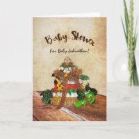 Cute Baby Boy Jungle Diaper Cake Baby Shower