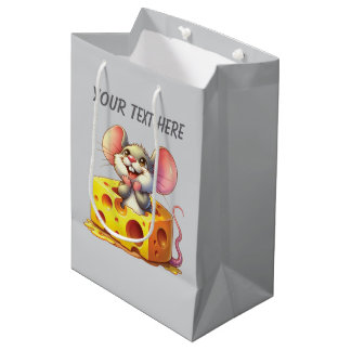 Cute baby boy mouse customizable medium gift bag