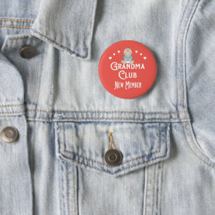 Cute Baby Boy New Grandma 2 Inch Round Button