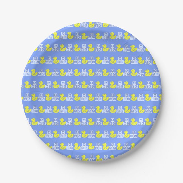Cute Baby Boy Paper Plate (Front)