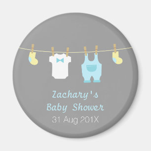 Cute Baby Boy Shower Party Favours Magnet