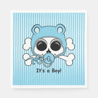 Cute Baby Boy Skull Napkin