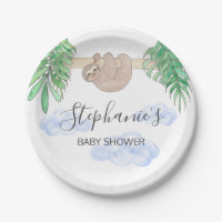 Cute Baby Boy Sloth Baby Shower