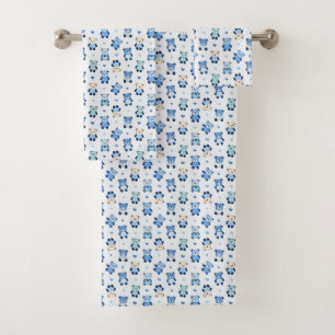 Cute baby boy Teddy Bear Kids Towel Set