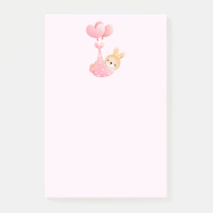 Cute Baby Bunny in a Heart Blanket Post-it Notes