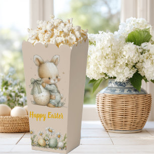 Cute baby bunny in pajamas with an Easter egg Favor Box