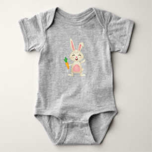 Cute Baby Bunny Rabbit Carrot Bodysuit