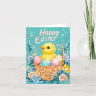 Cute Baby Chick Easter Card