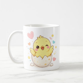 Cute Baby Chick Hatching from Egg Personalized Mug