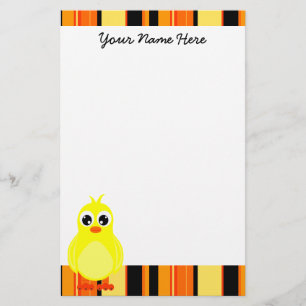 Cute Baby Chick Stationery