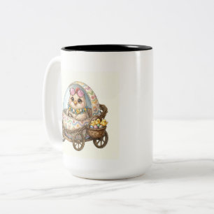 Cute Baby Chicks Family in a Stroller Mug