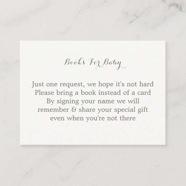 Cute Baby Clothes Animals Books For Baby Enclosure Card (Front)