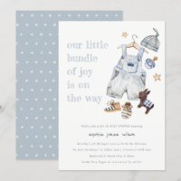 Cute Baby Clothes Essentials Blue Boy Baby Shower